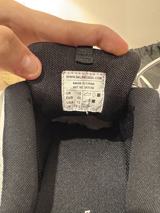 Balenciaga Track White and Black 43