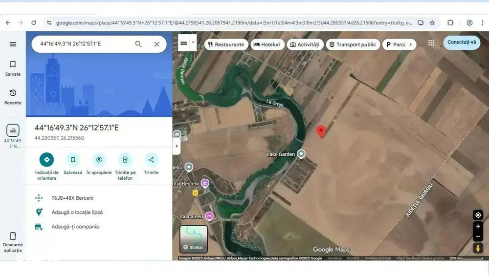Teren de vanzare | Balta La Gropi | Berceni - Vidra | Pretabil case