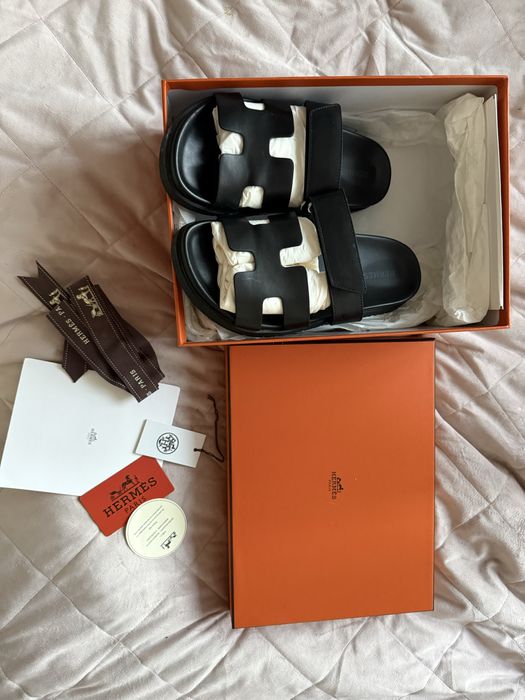 Черни чехли Hermes