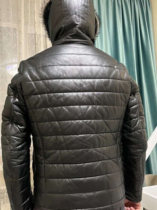 Дубленка кожа енот Турция