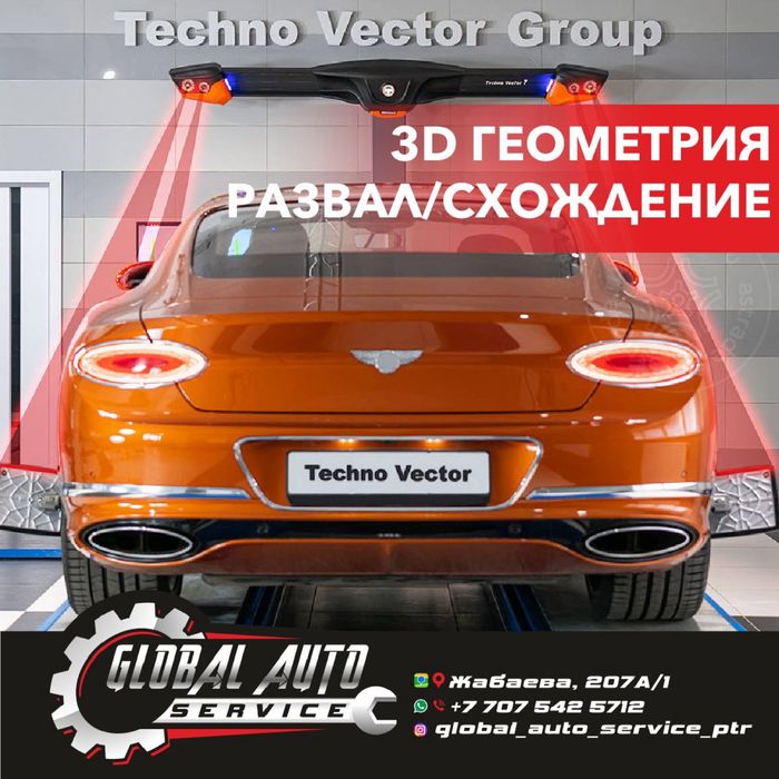 3D Геометрия колёс (Сход/Развал)