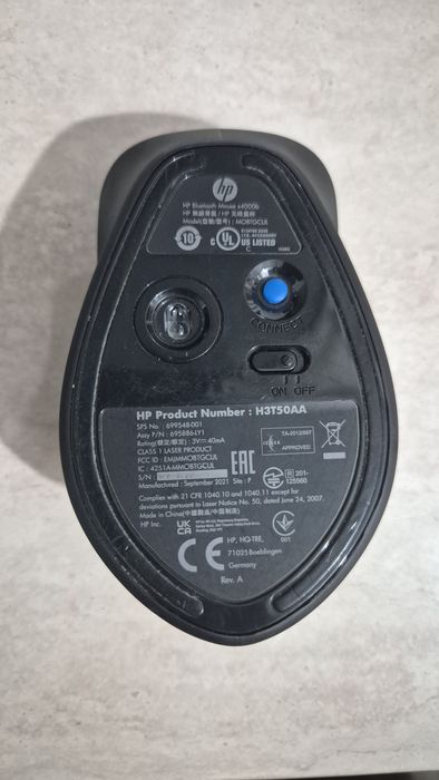 Mouse Wireless HP Bluetooth x4000b – Design Premium, Conectare Rapidă