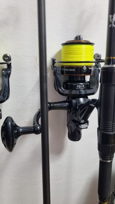 SET 3 Lansete FL LEGEND CARP 3.90 3.75 Lbs + 3 Mulinete AVIATOR DP70