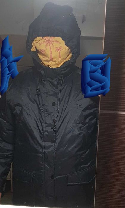 Geaca barbati noua, fermoar capse 7 buzunare groasa gluga guler inalt