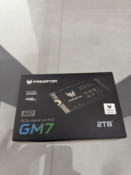 SSD Intern Acer Predator GM7 2TB Gen.4 M.2. • NOU / SIGILAT •