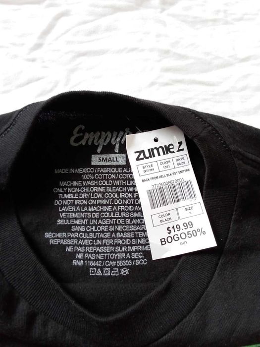 Нова !! EMPYRE T Shirt Mens S "Hell was Full So I Came Back"