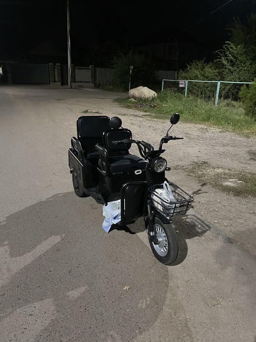 Электро трицикл трансформер черный