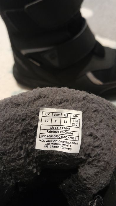 Cizme copii jack wolfskin marimea 31