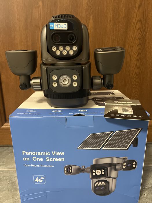 Camera video panormaic view on one screen