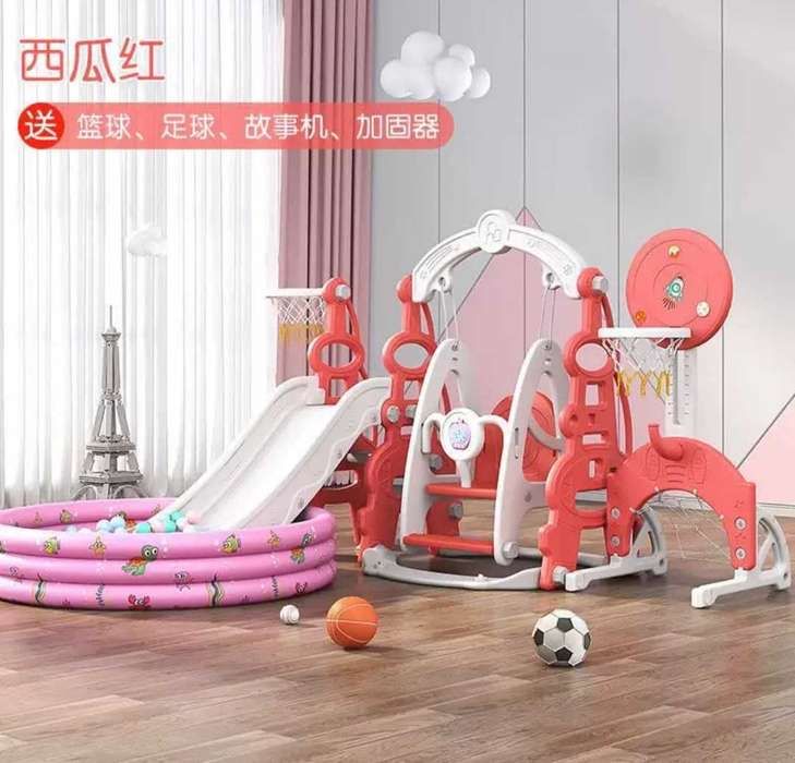 Детская горка с качелей 4в1 + сухой бассейн в подарок!