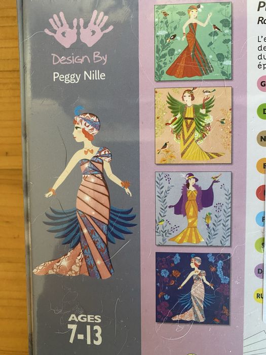 Детски комплект Направи сам от хартия Djeco - Разноцветни рокли