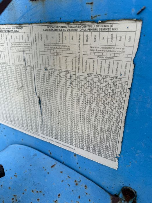 Vând Semănătoare păioase cu fertilizare Mecanica Ceahlau, an 2014