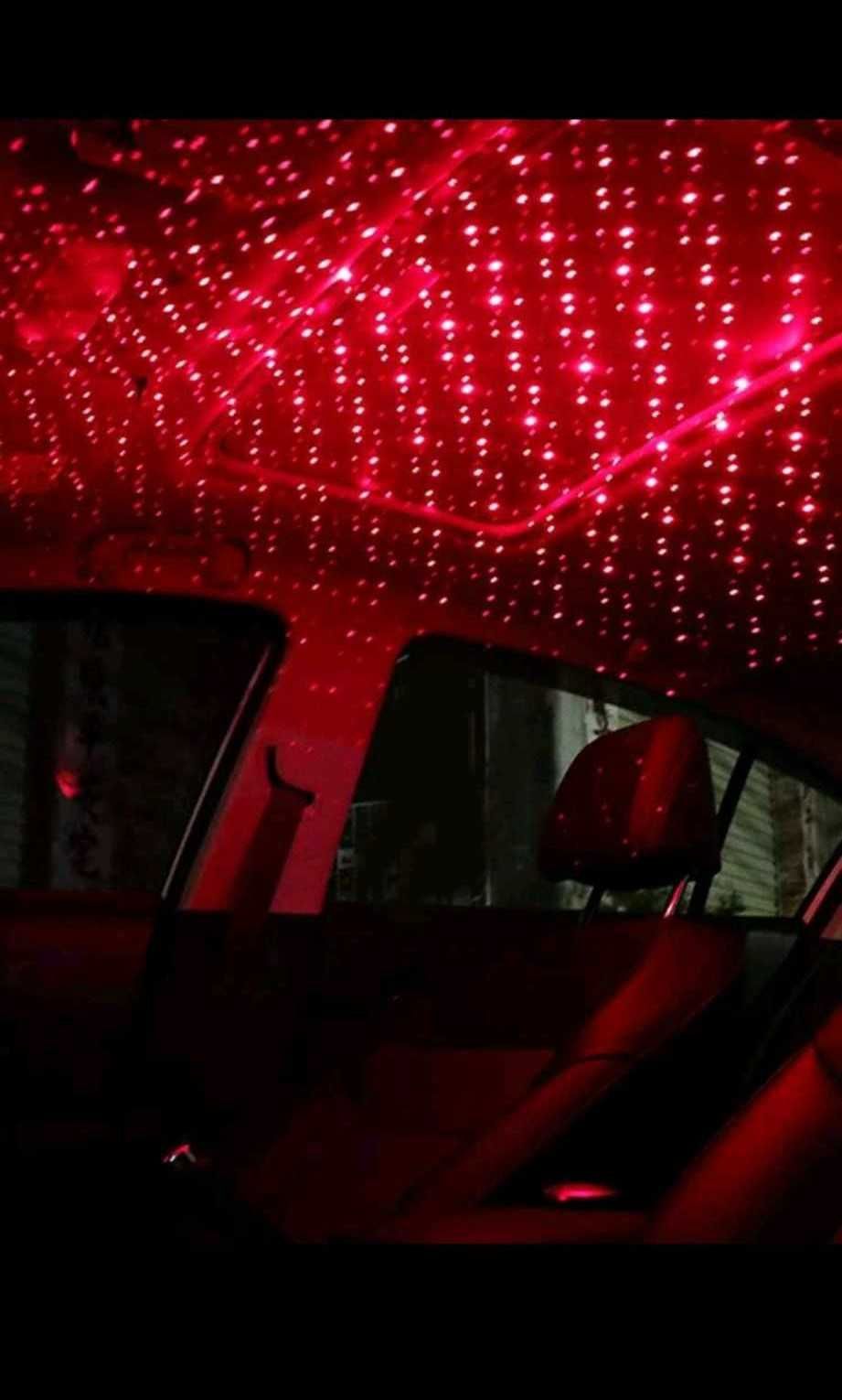 Lampa LED USB cu proiectie lumina rosie pe plafon auto YEL02-LED 