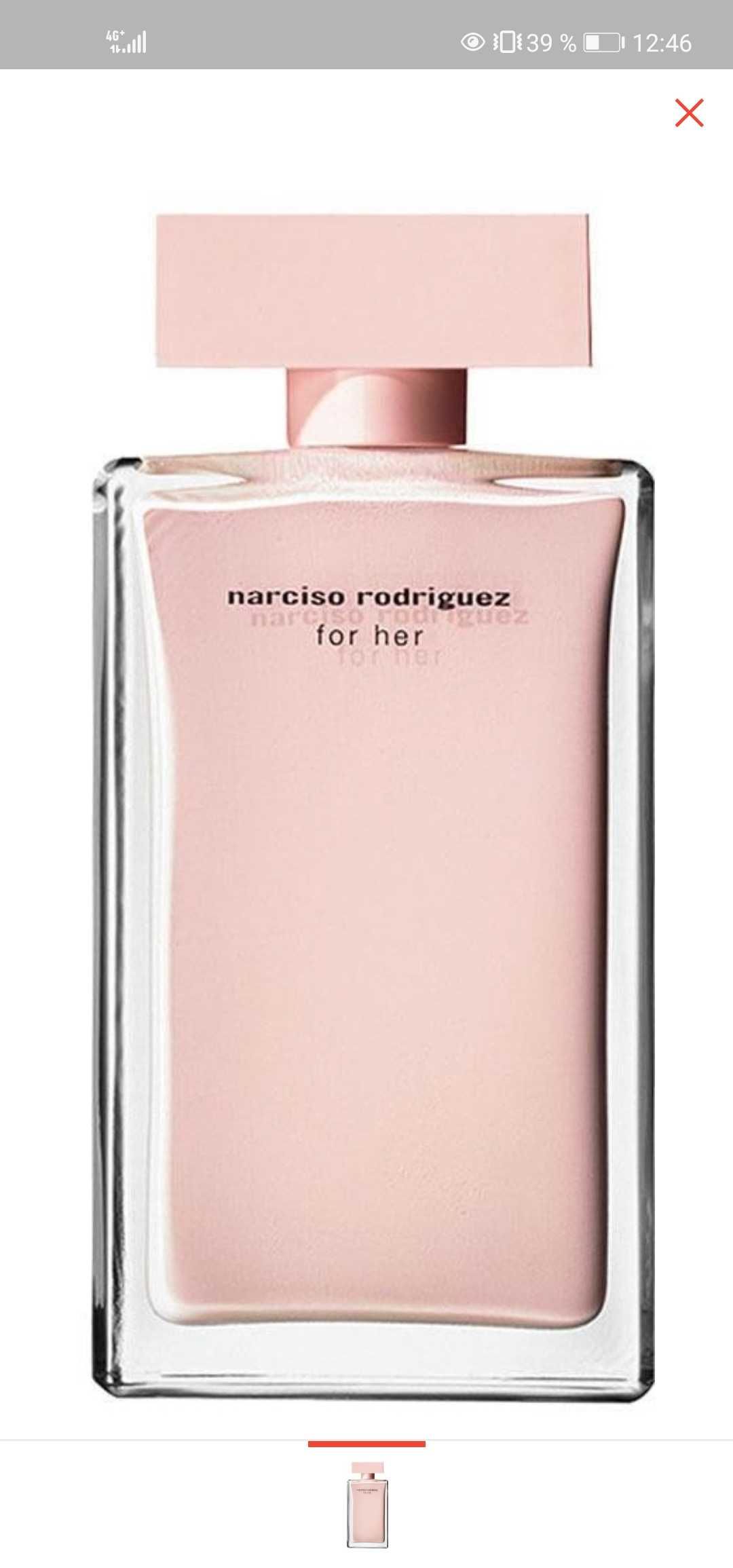 Женская парфюмерия пудровые ароматы. Narciso Rodriguez for her EDP 100ml. Narciso Rodriguez for her Eau de Parfum.