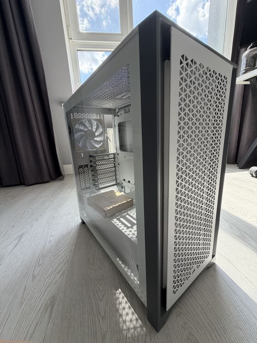 Корпус Corsair 4000D Airflow White + 3x DeepCool ARGB