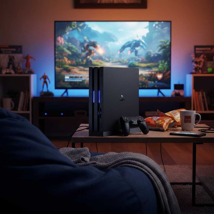 PlayStation 4 Pro [Прошивка: 8.52] + Аккаунт с 50+ играми + DualShock