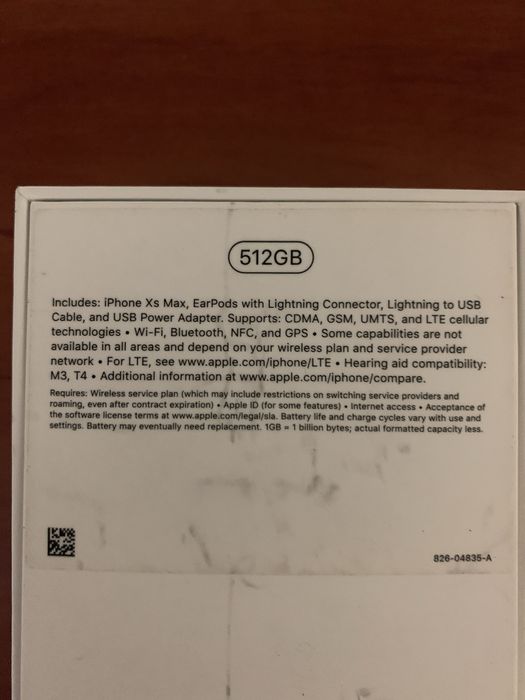 Iphone Xs max 512