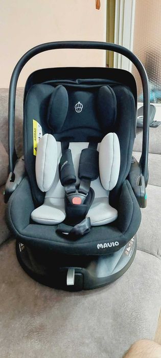 Scoica auto bebe cu Isofix 360 grade cu picior de sprijin