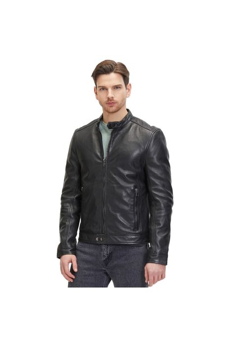 Geaca de Piele Barbati 2.0 by Mauritius Neagra G2MOccer