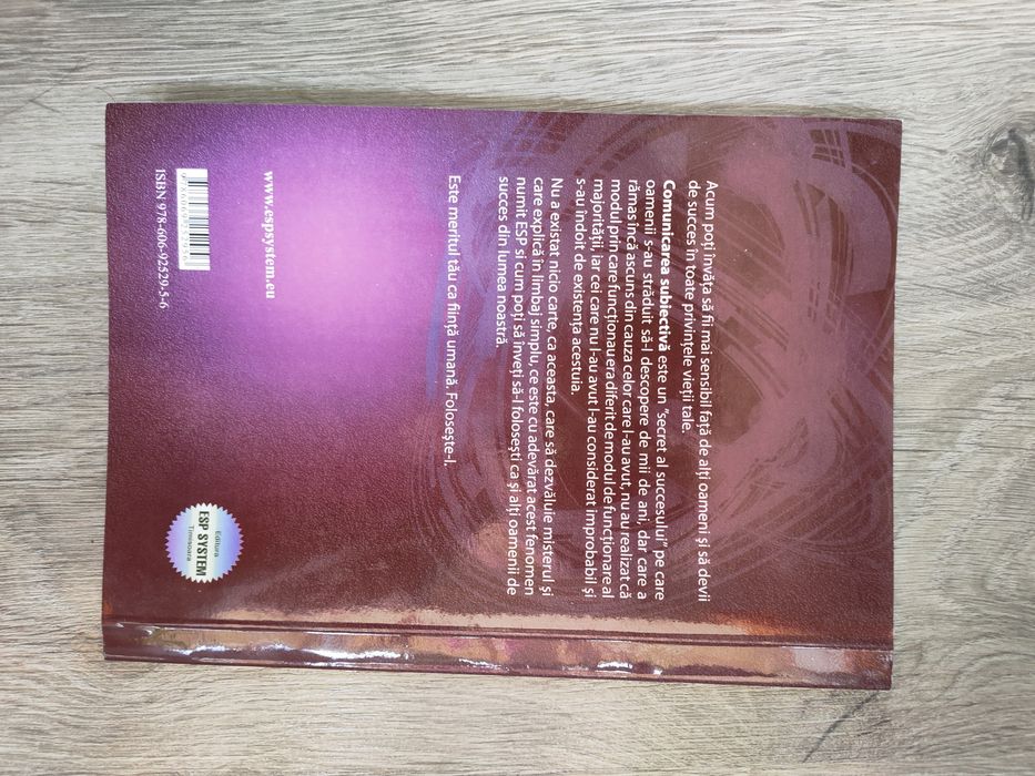 Comunicarea subiectiva - Jose Silva cu  Ed Bernd Jr - metoda silva - conștiință - credință - dezvoltarea personală  - spiritualitate - out off stock