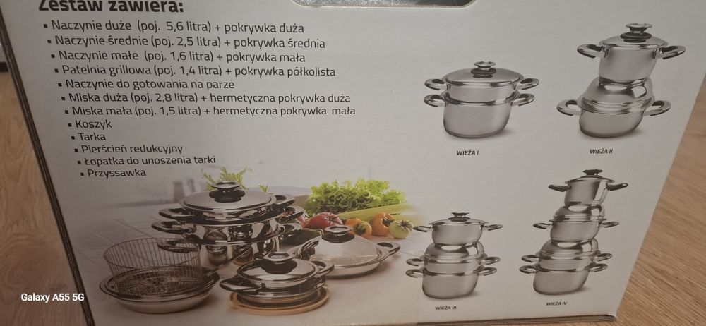 Комплект съдове за готвене WELMAX 18 части
