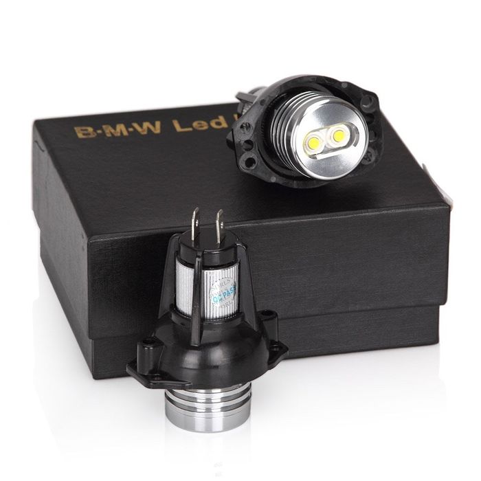 Set 2 LED Marker Angel Eyes BMW E90 Seria 3, 6W, Alb Puternic, Fără Eroare