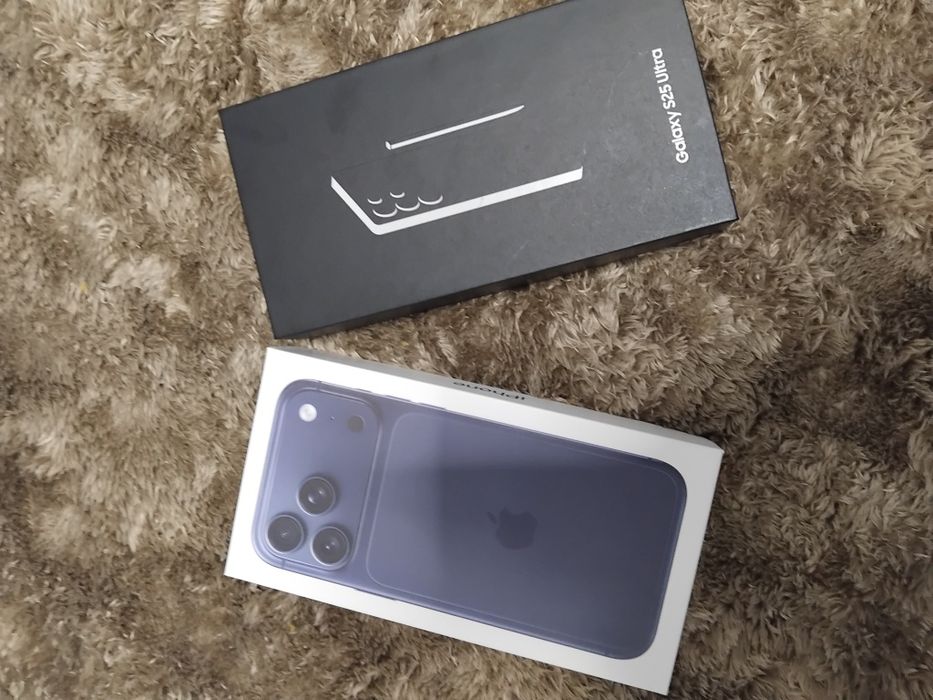 Samsung Galaxy S25 Ultra 5G iPhone 17 Pro Max sigilate ambele