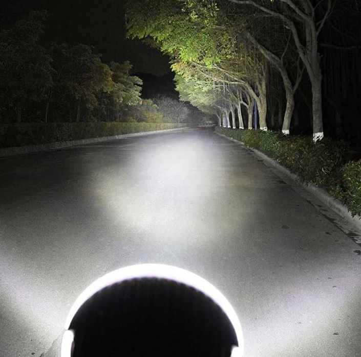 96W LED ЛЕД Диоден мощен халоген фар прожектор лампа 9'' 225 MM 12-24V