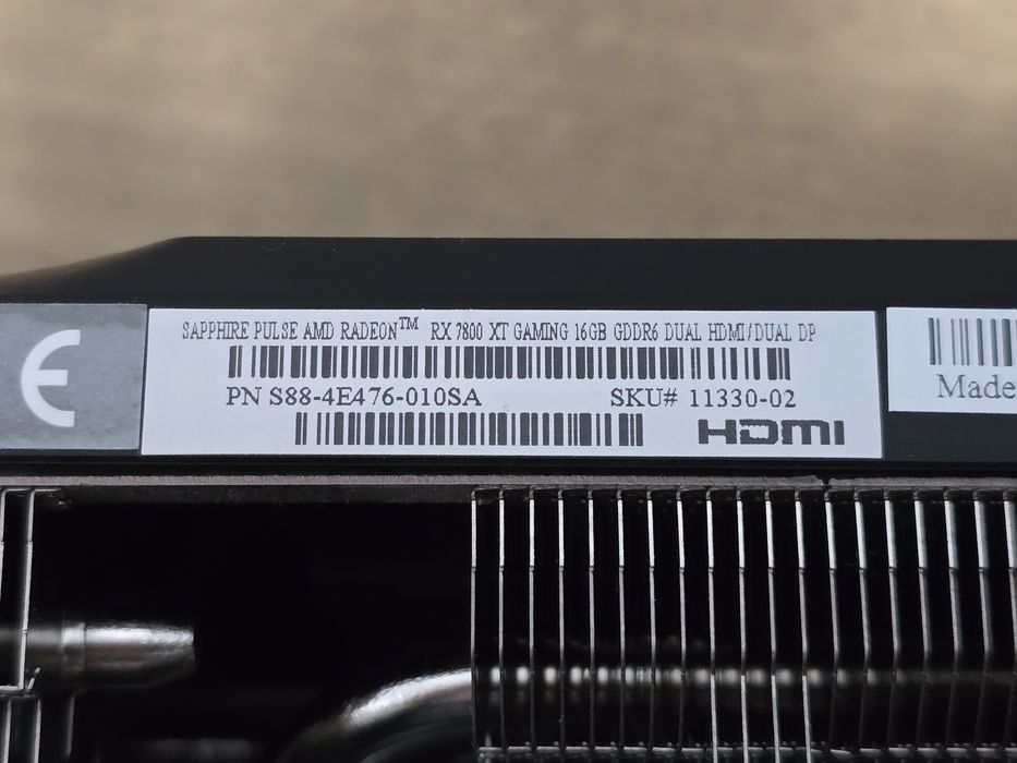 Placa video RX 7800XT 16gb Sapphire cu garantie