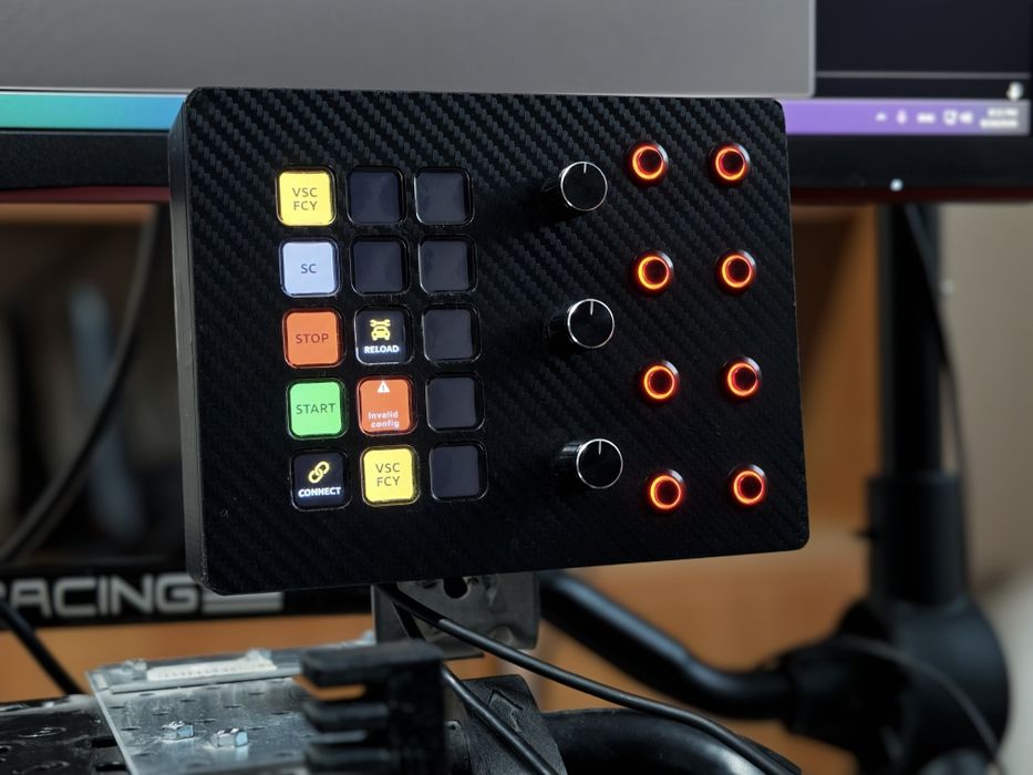 Button box sim racing