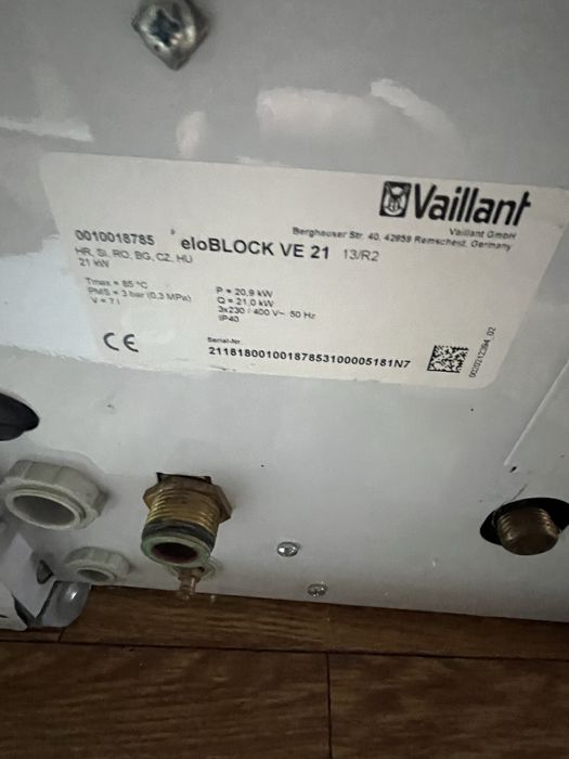 Centrale electrice vaillant 21 kw si 6 kw