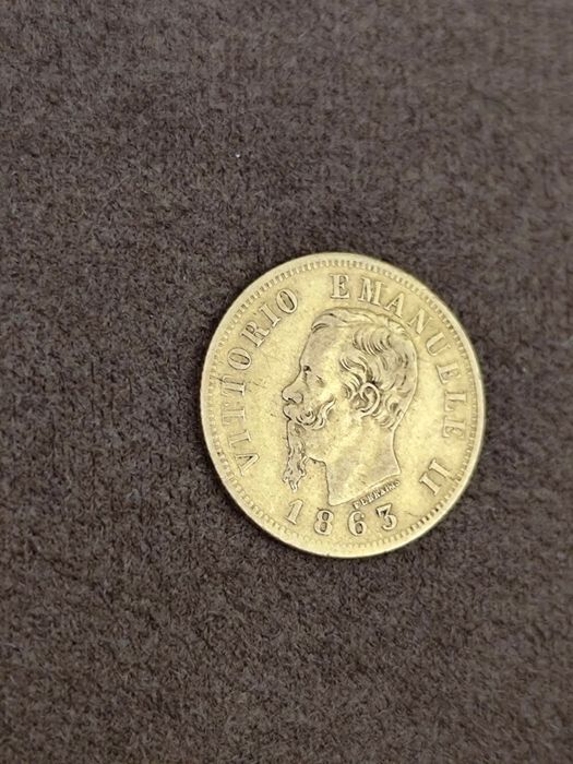 10 златни лири Крал Виктор Емануил II