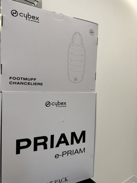 Тапицерия за седалка и шувалче Cybex Platinum WHITE за шаси Priam 4