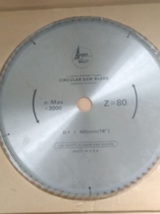 Обрезной металлический диск  по дереву