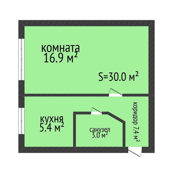 Продажа 1-комнатной квартиры