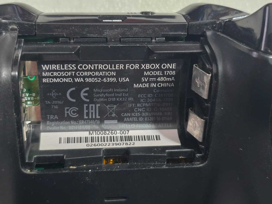 Controller Wireless original Microsoft Xbox One (Model 1708), Bluetooth, Xbox Series X/S, PC, Android, iOS