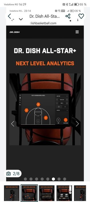 Vând tun / aparat de aruncat mingi baschet