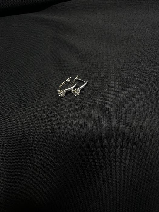 Бриллиантовые серьги 2.45 гр/Ortalyq