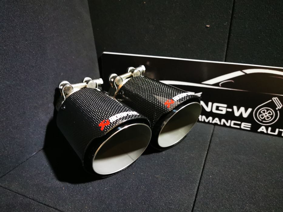 ИСТИНСКИ КАРБОН Лак накрайници гърне Akrapovic M Power акрапович rs