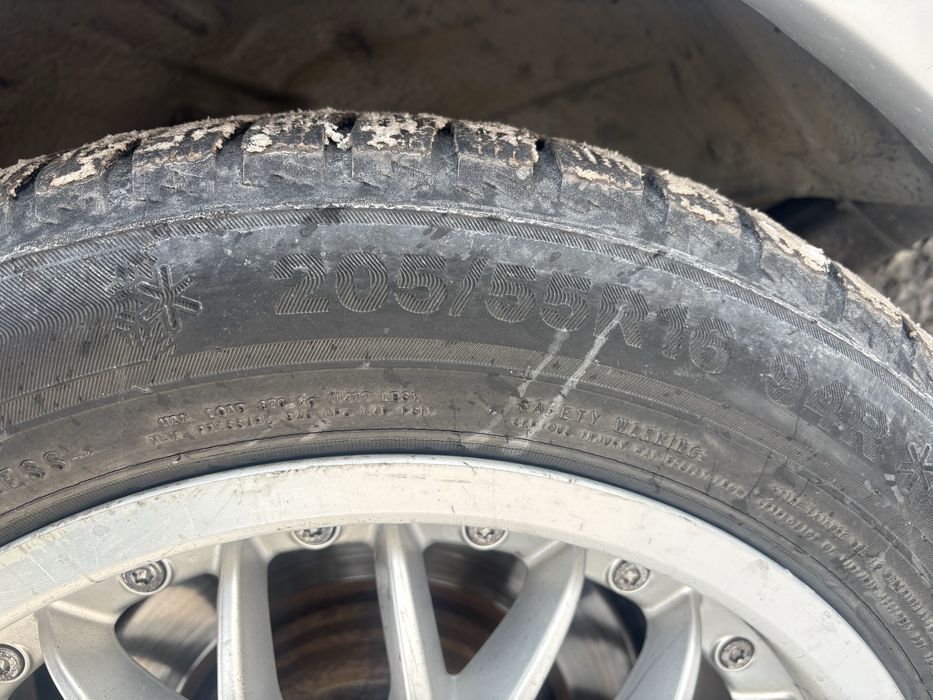 Титанки,диски r16 с зимней резиной