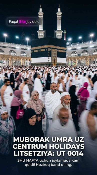 Centrum Holidays Umra Tur Sergeli Bilet Narxi Muborak Umra Tur Paket