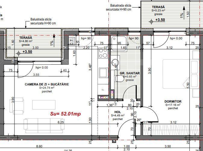 COMISION 0% Apartament 2 camere, bloc nou Premium