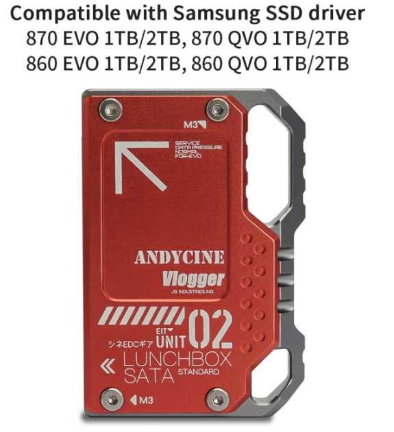 Pachet Andycine Lunchbox plus SSD 870EVO 1TB, pentru Atomos Ninja,V,V+