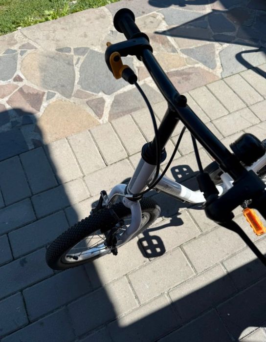 Bicicleta 2 in 1 Discover 500 14” alb copii 90-110 cm