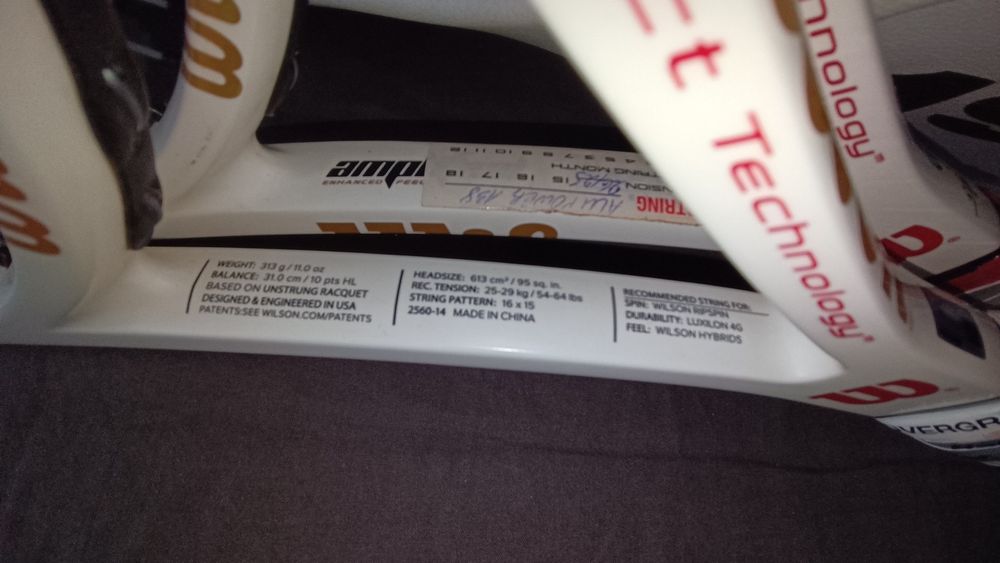 Тенис ракети Wilson Pro Staff 95 " 2 бр. (със сак Wilson 1914) - юбил.