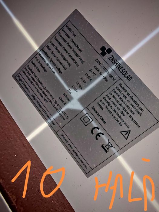 Panouri fotovoltaice trina  8, 5kw