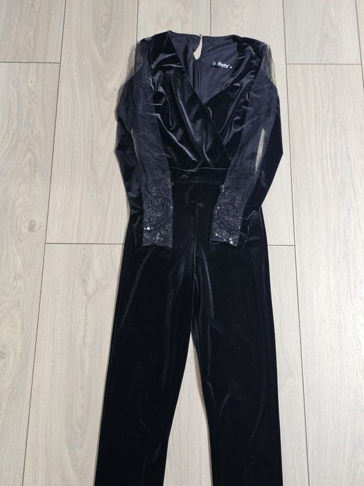 Salopeta catifea Fofy / salopeta femei