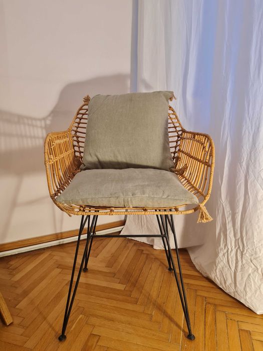 Scaun din ratan - boho/scandinav
