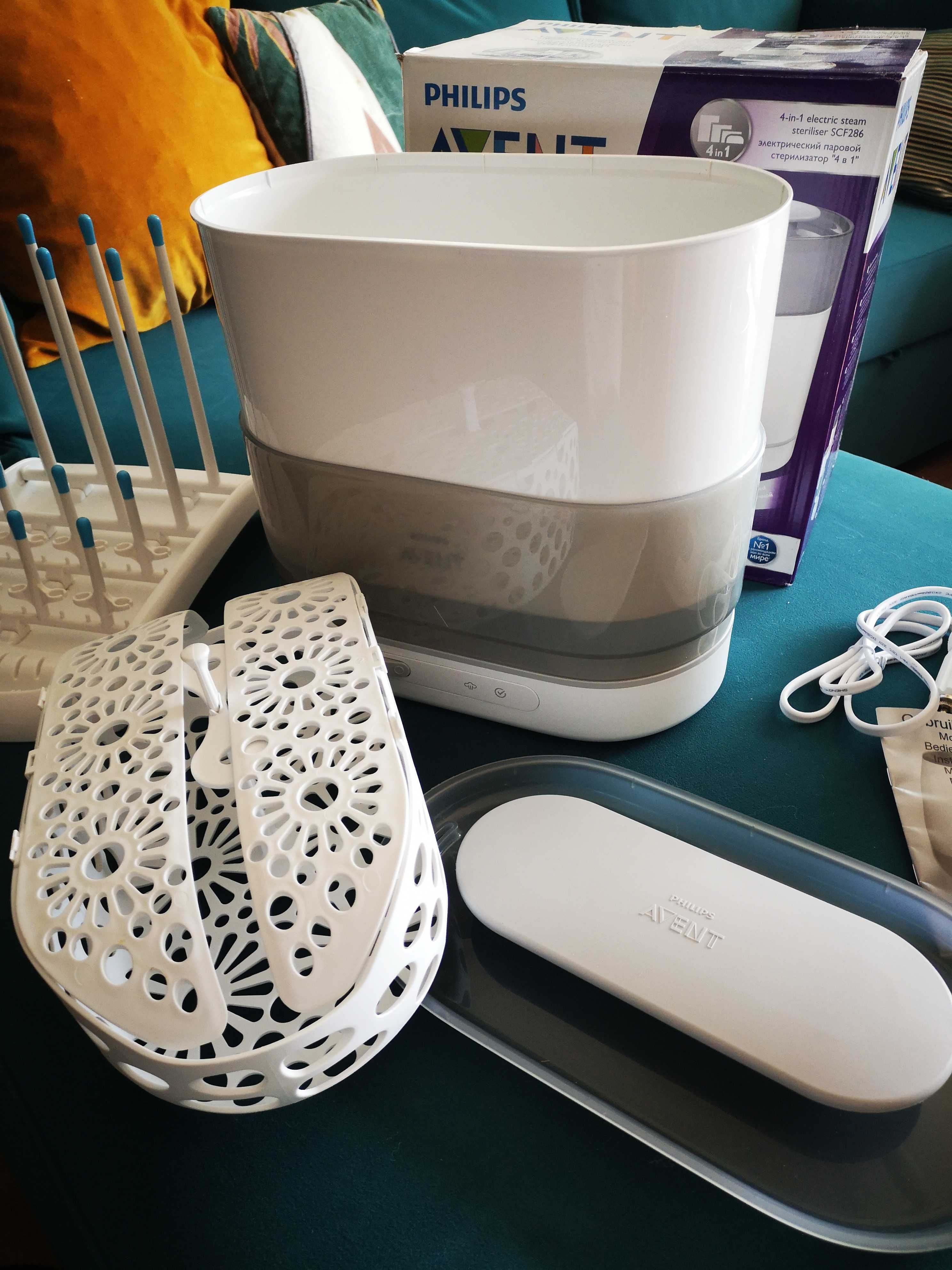 Стерилизатор електрически за бебешки шишета Philips Avent 4 в 1 гр ...