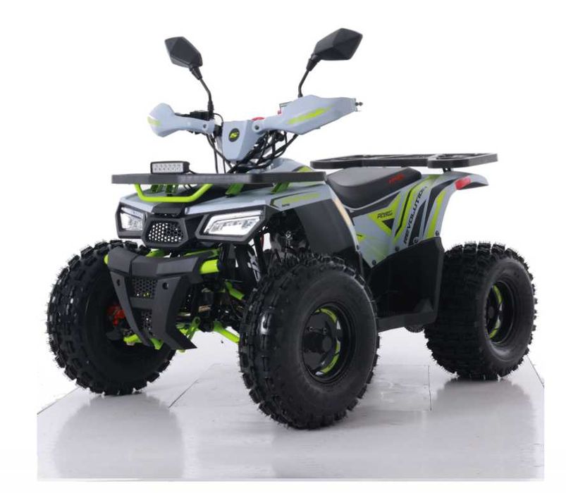 Atv Asix Hunter 125cc, roti 8 inch, 1+1 viteze, culoare gri/lime